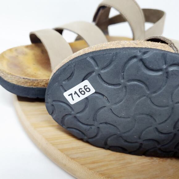 Naot Sandals Womens 39 Kayla Brown Leather Strappy Low Wedge Comfort Shoes - Picture 14 of 14